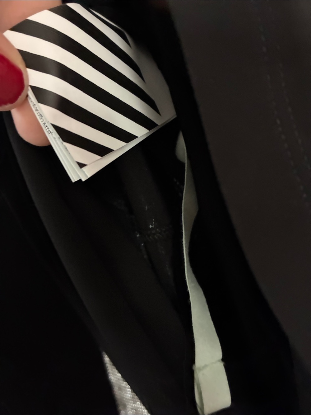 Off White Little Black V Neck 'Dress!' - Picture 4 of 8